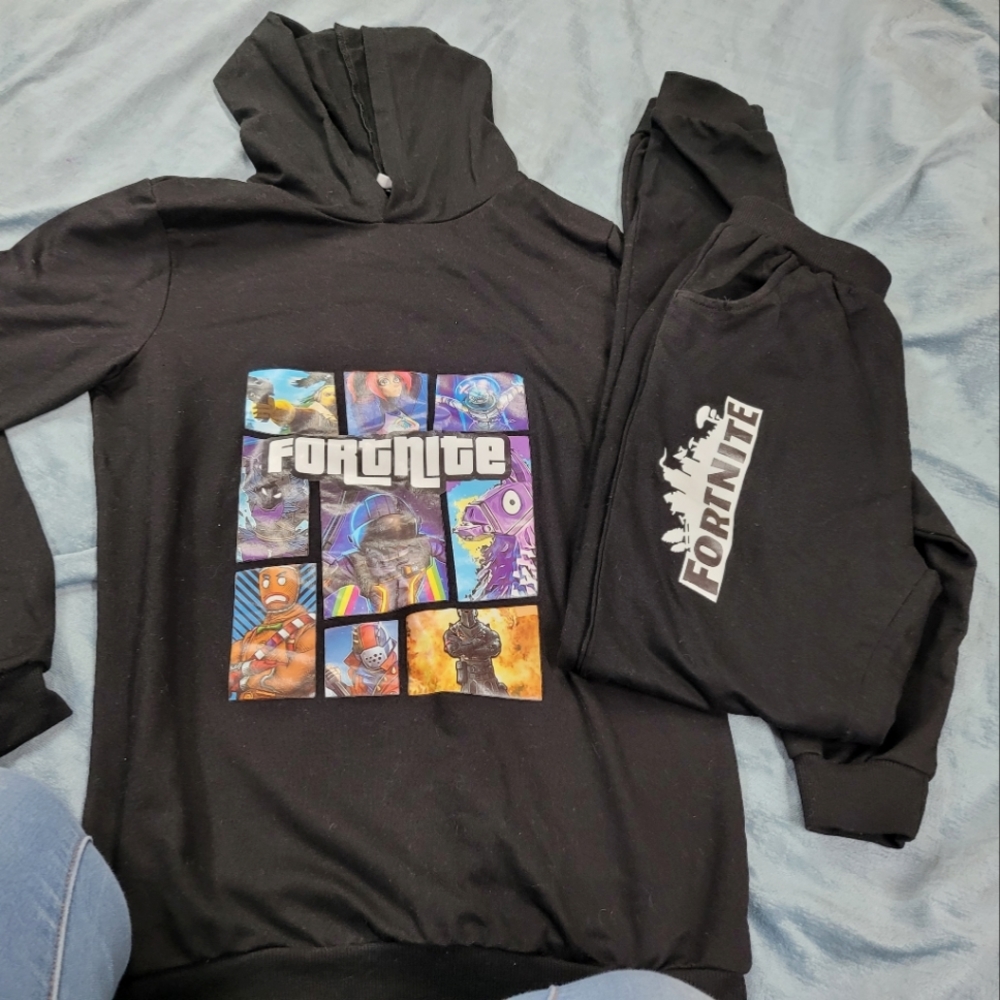 Youth Fortnite 2 Piece Outfit sz 14